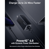Anker 737 120W GaN charger – ports detail
