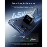 Anker Nano 45W USB - C Fast Charger with Smart Display – 180° Foldable Anker Egypt