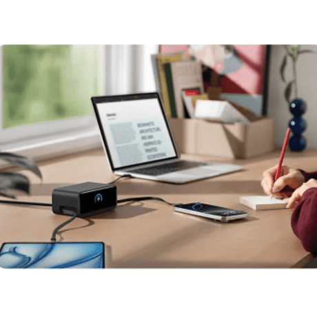 Anker Nano 6 - in - 1 100W Charging Station with Retractable USB - C – Black Anker Egypt