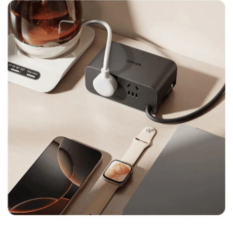 Anker Nano 6 - in - 1 100W Charging Station with Retractable USB - C – Black Anker Egypt