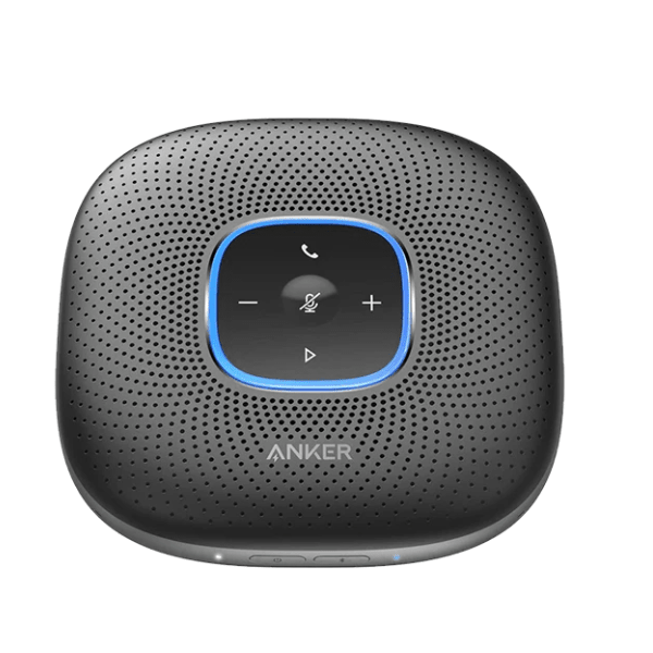 Anker PowerConf Bluetooth speakerphone 6 mics 24H call A3301 – front view black