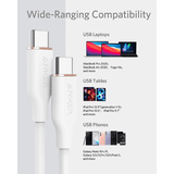 Anker PowerLine III Flow 240W Silicone USB - C Cable 6ft White Anker Egypt