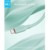 Anker PowerLine III Flow 240W USB - C Silicone Cable 3ft (5 Colors) Anker Egypt