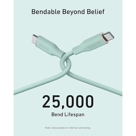 Anker PowerLine III Flow 240W USB - C Silicone Cable 3ft (5 Colors) Anker Egypt