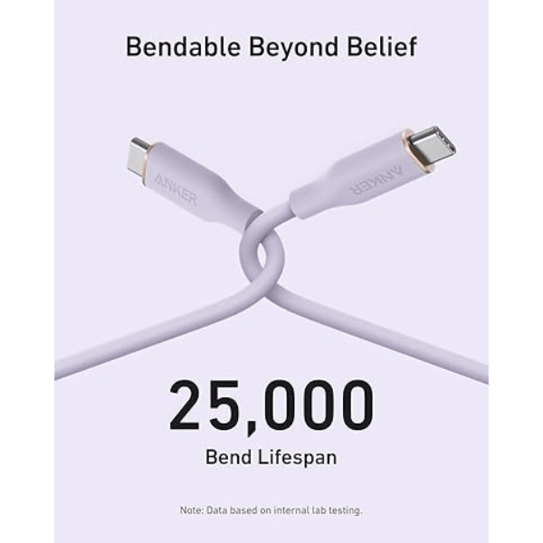 Anker PowerLine III Flow 240W USB - C Silicone Cable 3ft (5 Colors) Anker Egypt