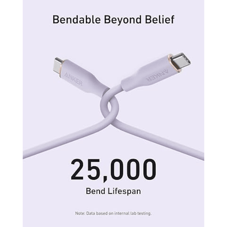 Anker PowerLine III Flow 240W USB - C Silicone Cable 3ft (5 Colors) Anker Egypt