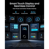 Anker Prime 160W GaN 3 - Port Smart Display Charger A2687 - Silver Anker Egypt