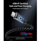 Anker Prime 240W USB-C cable – connector detail