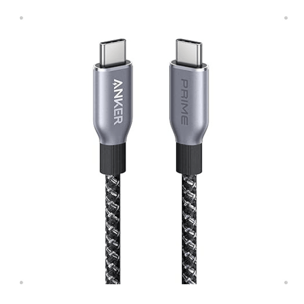 Anker Prime 240W USB-C heavy-duty cable for MacBook Pro M4 – front view