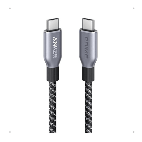 Anker Prime 240W USB-C heavy-duty cable for MacBook Pro M4 – front view