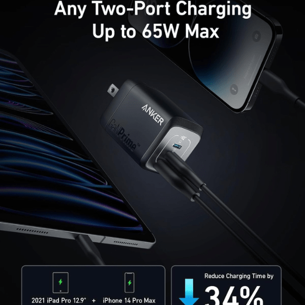 Anker Prime 67W GaN 3 - Port Wall Charger for MacBook & Laptop Anker Egypt