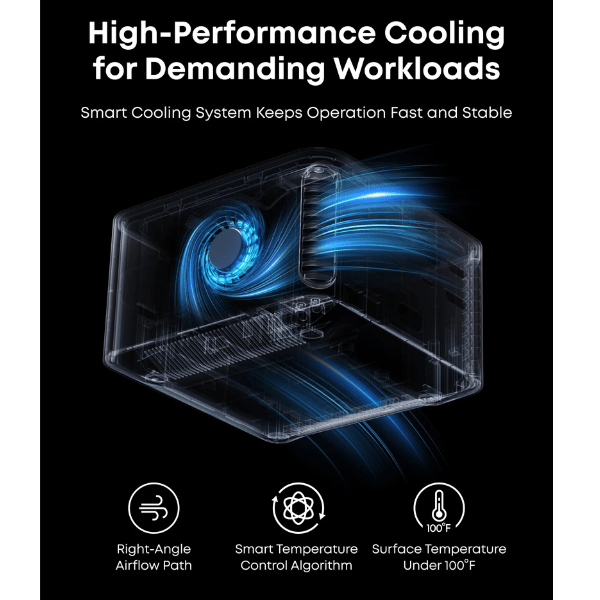 Anker Prime TB5 docking station – connected to laptop