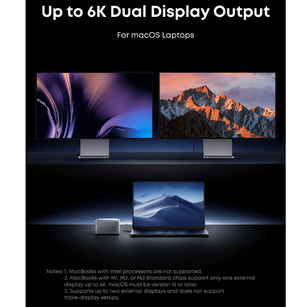 Anker Prime TB5 14 - in - 1 Thunderbolt 5 Docking Station – 8K Dual Display, 5Gbps USB, 140W PD Anker Egypt