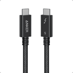 Anker Prime Thunderbolt 5 cable 80Gbps 240W for MacBook Pro M4 – front view