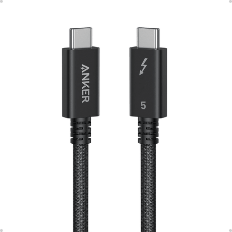Anker Prime Thunderbolt 5 cable 80Gbps 240W for MacBook Pro M4 – front view