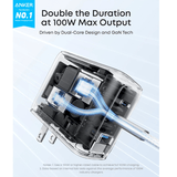 Anker Zolo 100W GaN Charger with Smart Display + USB - C Cable Anker Egypt