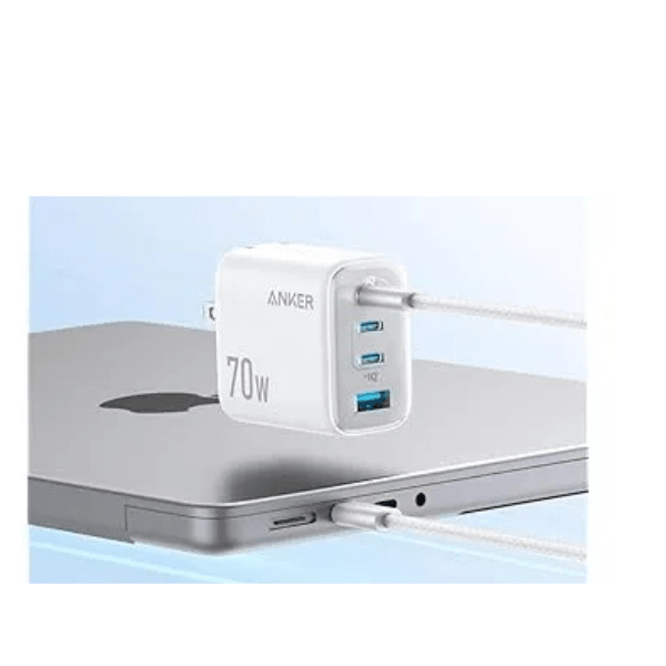 Anker Zolo 70W GaN Charger 4 - Port A121C Fast Charging Black or White Anker Egypt