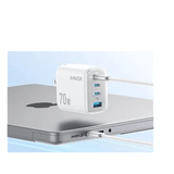 Anker Zolo 70W GaN Charger 4 - Port A121C Fast Charging Black or White Anker Egypt