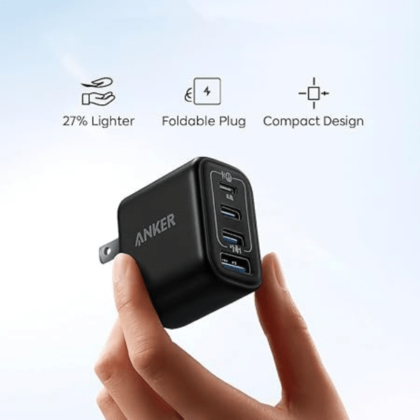 Anker Zolo 70W GaN Charger 4 - Port A121C Fast Charging Black or White Anker Egypt