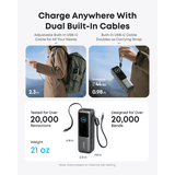 Anker Zolo Power Bank 25K mAh, 165W, Built - in Retractable Cables Anker Egypt