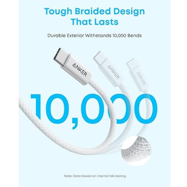 Anker Zolo USB - A to USB - C 100W Braided Fast Charging Cable Anker Egypt