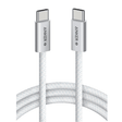 Anker Zolo USB-C to USB-C 240W braided fast charging cable 1.5m white A8060 – front view