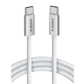 Anker Zolo USB-C to USB-C 240W braided fast charging cable 1.5m white A8060 – front view