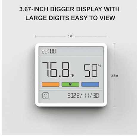 Atuman TH1 Digital Clock Thermohygrometer Temperature & Humidity Monitor Atuman Egypt