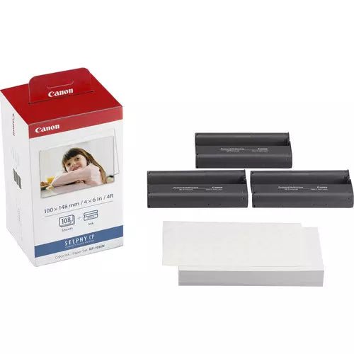 Canon SELPHY CP1500 Canon KP-108IN Color Ink & Paper Set