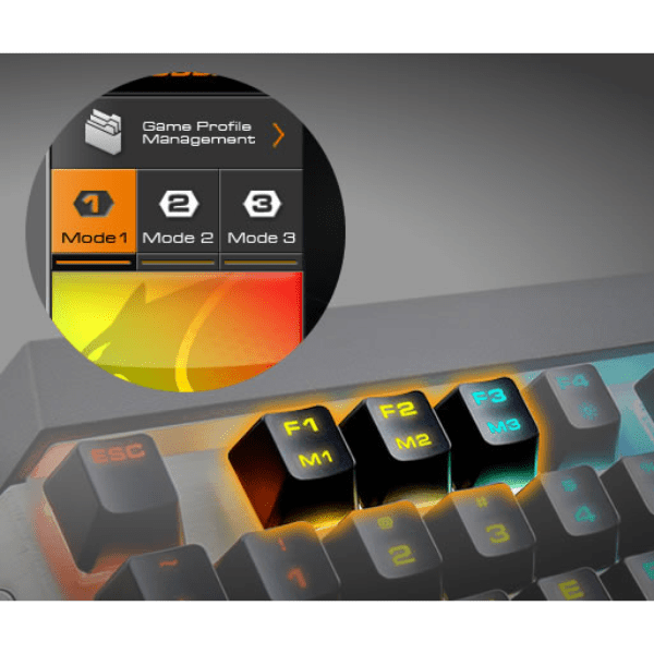 Cougar Attack X3 RGB Backlit Cherry MX Mechanical Gaming Keyboard - Iron Grey Cougar Egypt