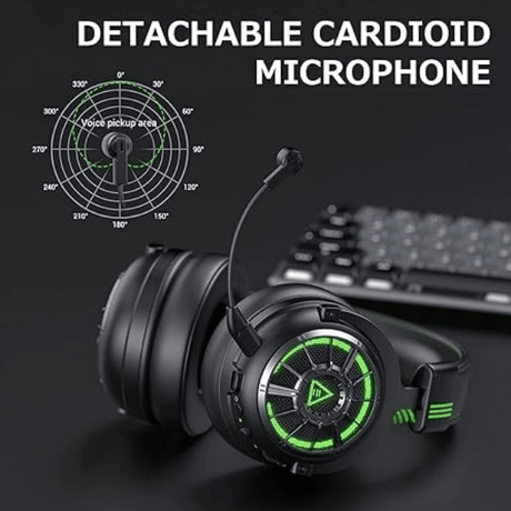 EKSA E5000 Pro Wired Gaming Headset – 7.1 Surround, ENC Mic, Black EKSA Egypt
