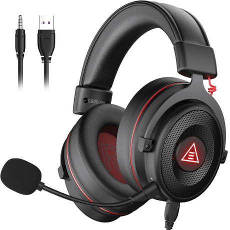 EKSA E900 Pro gaming headset 7.1 surround noise-cancelling mic – front view