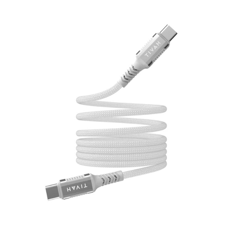 Havit 60W USB - C Magnetic Cable 1m Fast Charging Nylon Black &White Havit Egypt
