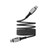Havit 60W USB-C magnetic cable 1m fast charging nylon – front view black and white