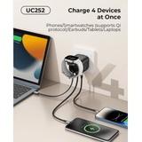Havit 65W GaN Travel Charger UC252 EU with Retractable Cable and Watch Charger Black Havit Egypt