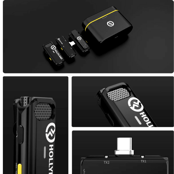 Hollyland Lark C1 Duo (2 TX + 1 RX) With USB - C Connector - Cool Black Hollyland Egypt