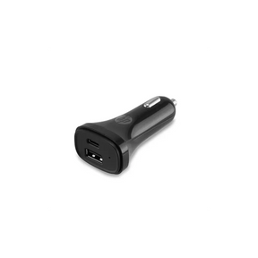 HP USB-A and USB-C dual port car charger – front view