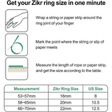 iQIBLA ZIKR RING 20mm - Green - Dokkantech
