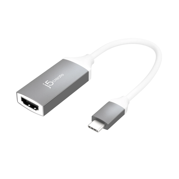 USB Type-C adapter with HDMI connector on a white background