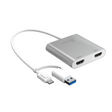 White J5 Power USB-C to VGA adapter