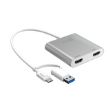 White J5 Power USB-C to VGA adapter