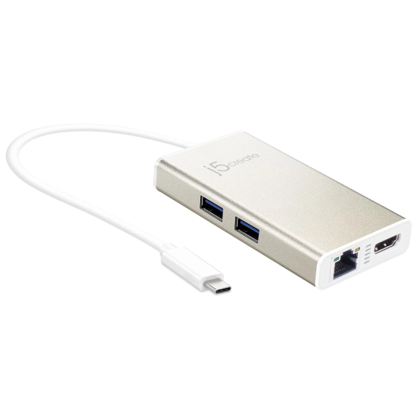 Multifunctional USB hub with Ethernet port on a white background