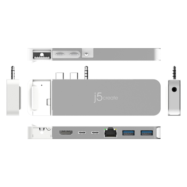 j5 create multi-port adapter on a white background