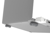 Close-up of a laptop with a white background