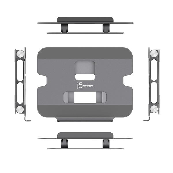 j5create JTS127 Multi-Angle Laptop Stand Designed to fit mostl aptops up to 16 inches - DokkanTech Gray 