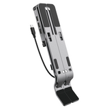 USB hub with multiple ports and a cable on a white background