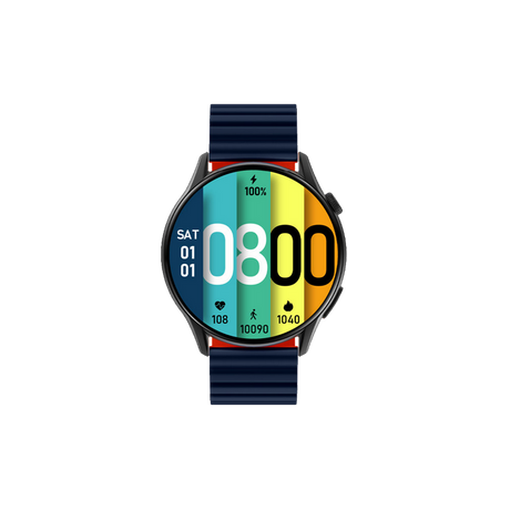 Kieslect KR Pro smartwatch with 2 straps – front view black