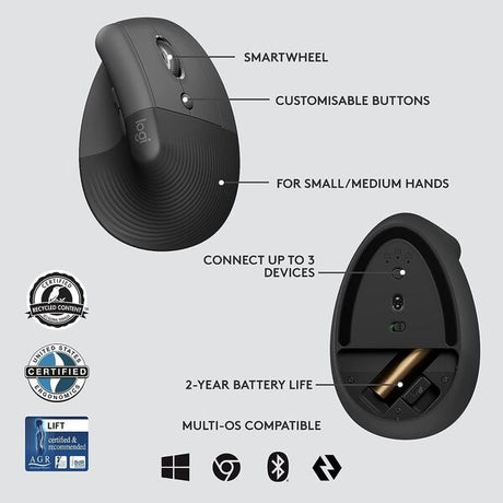 Logitech Lift Business mouse – Logi Bolt wireless
