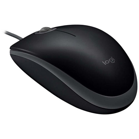 Logitech B110 Silent wired mouse – 3-button layout