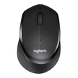 Logitech B330 Silent Plus wireless mouse – front view black